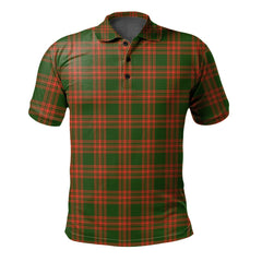 Menzies Green Modern Tartan Polo Shirt