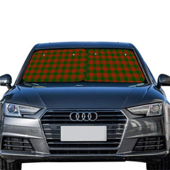 Menzies Green Modern Tartan Car Sun Shade - 2 Pieces