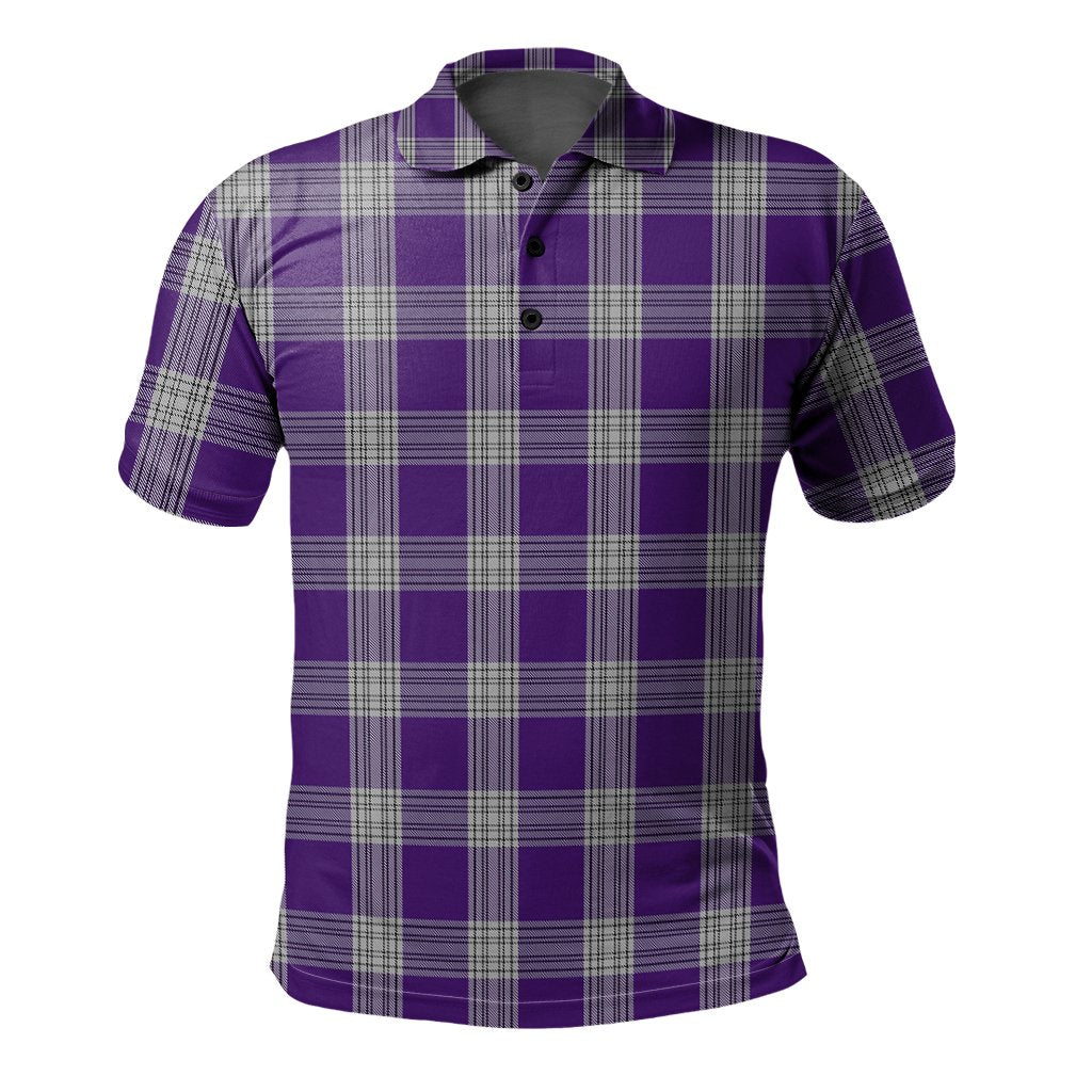 Menzies Mauve and White Tartan Polo Shirt