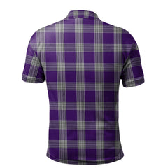 Menzies Mauve and White Tartan Polo Shirt