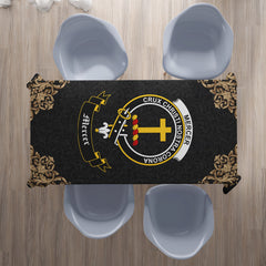 Mercer Crest Tablecloth - Black Style
