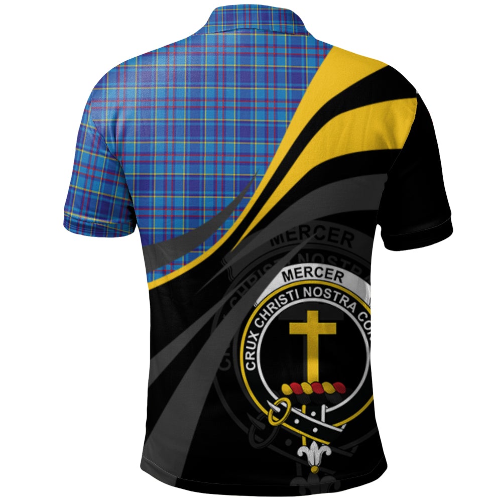 Mercer Modern Tartan Polo Shirt - Royal Coat Of Arms Style