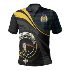 Mitchell Tartan Polo Shirt - Royal Coat Of Arms Style