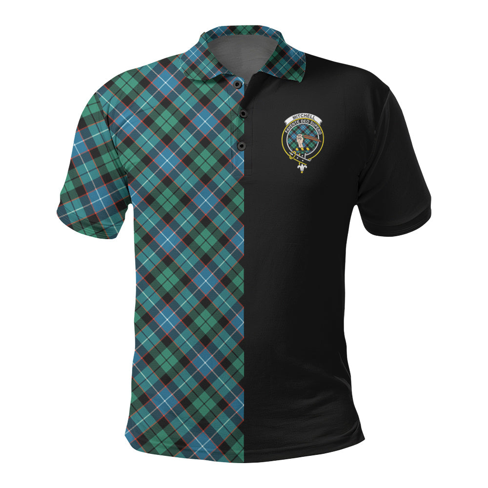 Mitchell Ancient Tartan Polo Shirt Half of Me - Cross Style