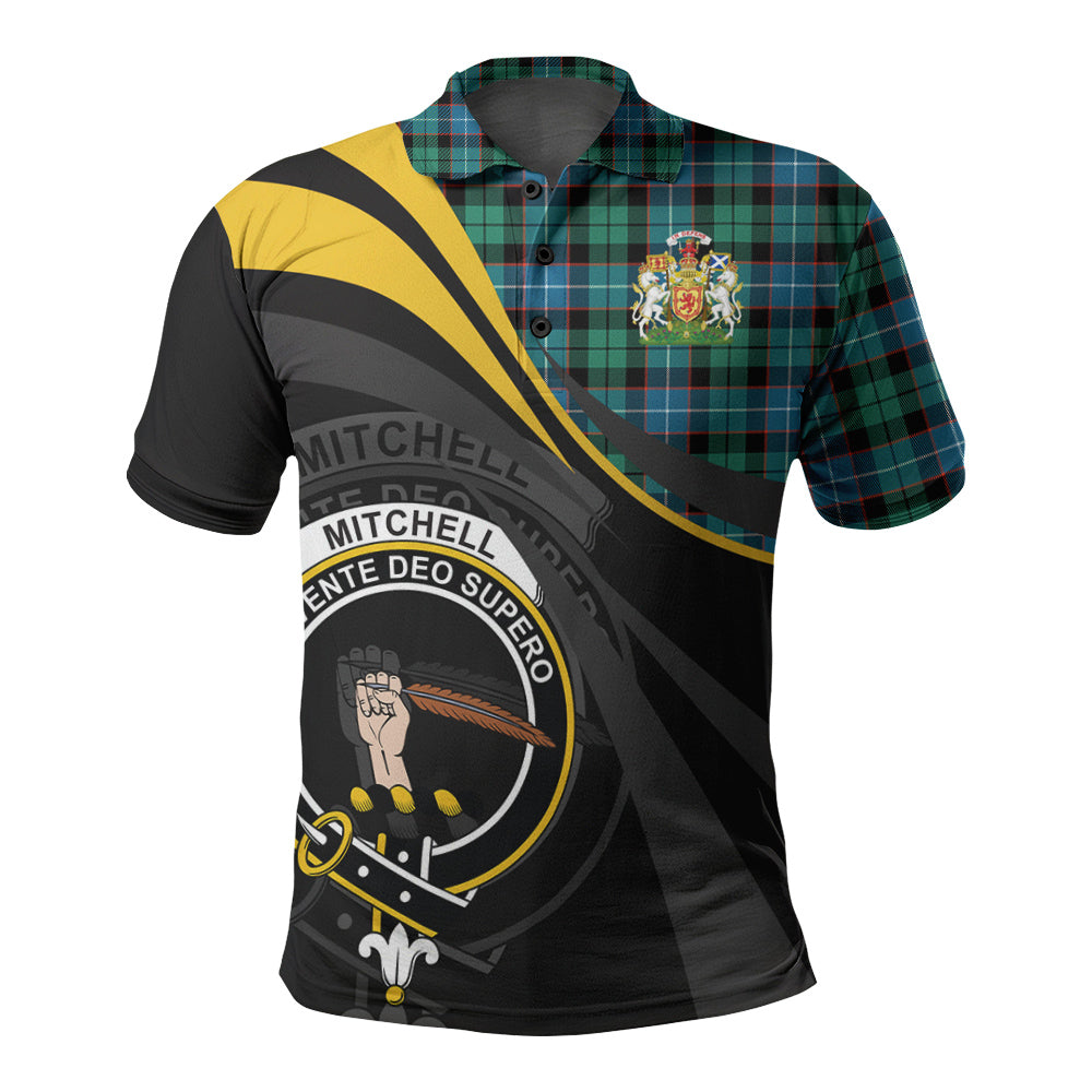 Mitchell Ancient Tartan Polo Shirt - Royal Coat Of Arms Style