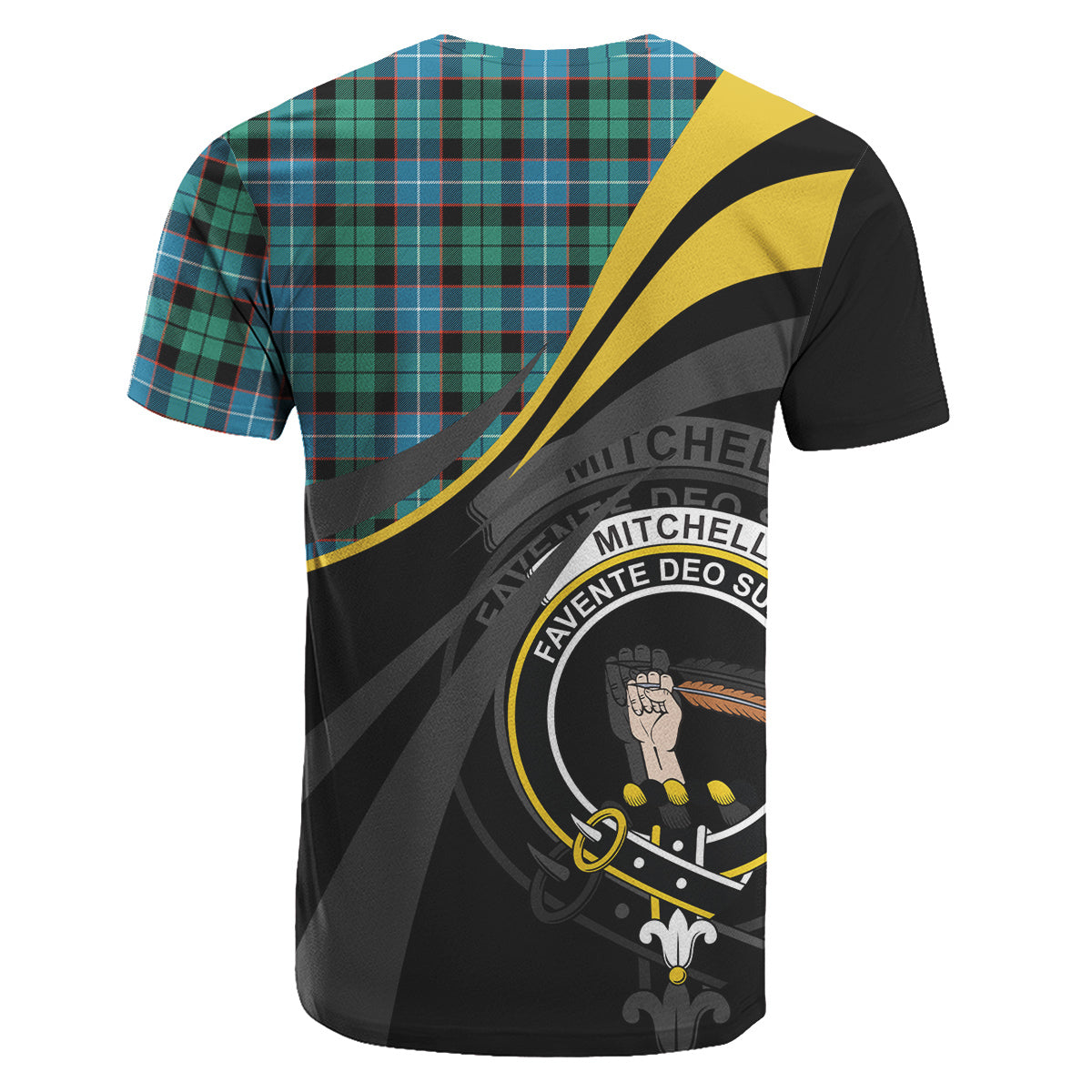 Mitchell Ancient Tartan T-Shirt - Royal Coat Of Arms Style