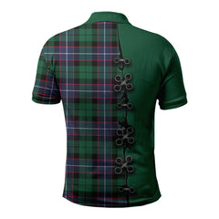 Mitchell Modern Tartan Polo Shirt - Lion Rampant And Celtic Thistle Style