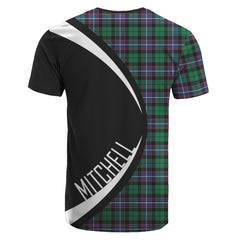 Mitchell Modern Tartan Crest T-shirt - Circle Style