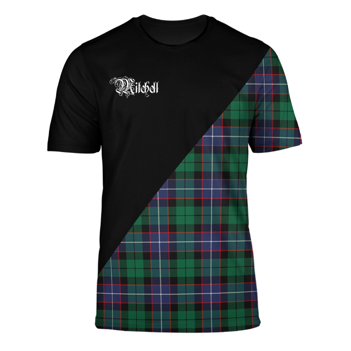 Mitchell Modern Tartan - Military T-Shirt