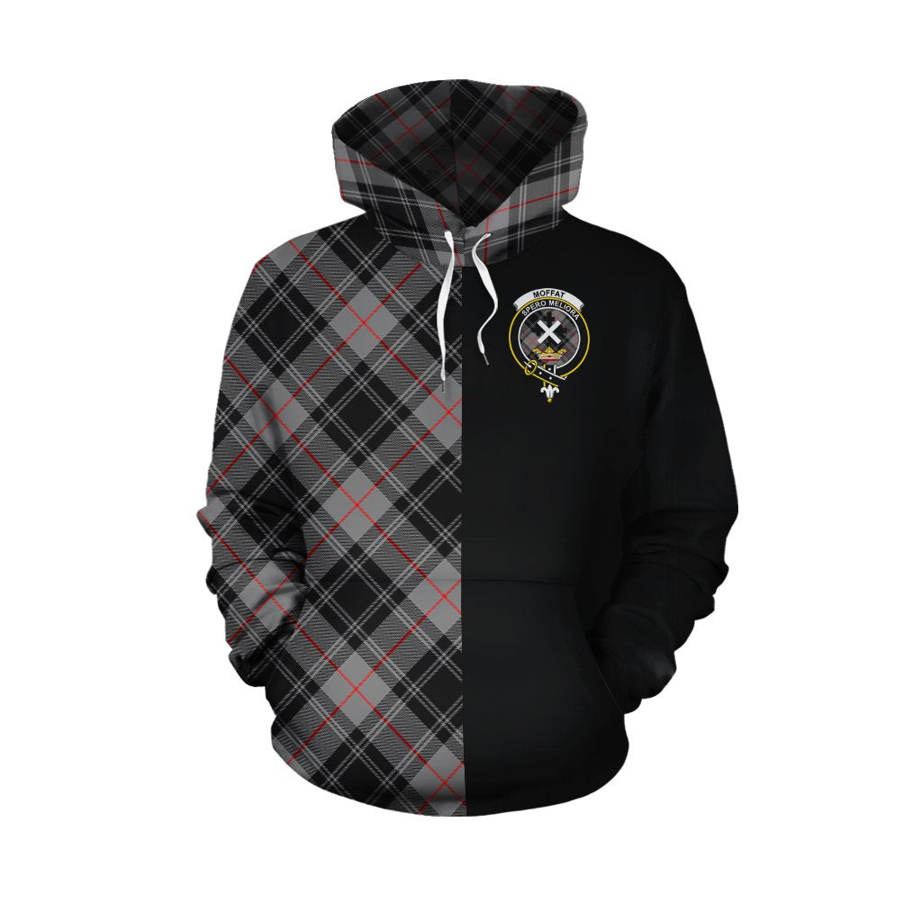 Moffat Modern Tartan Hoodie Half of Me - Cross Style