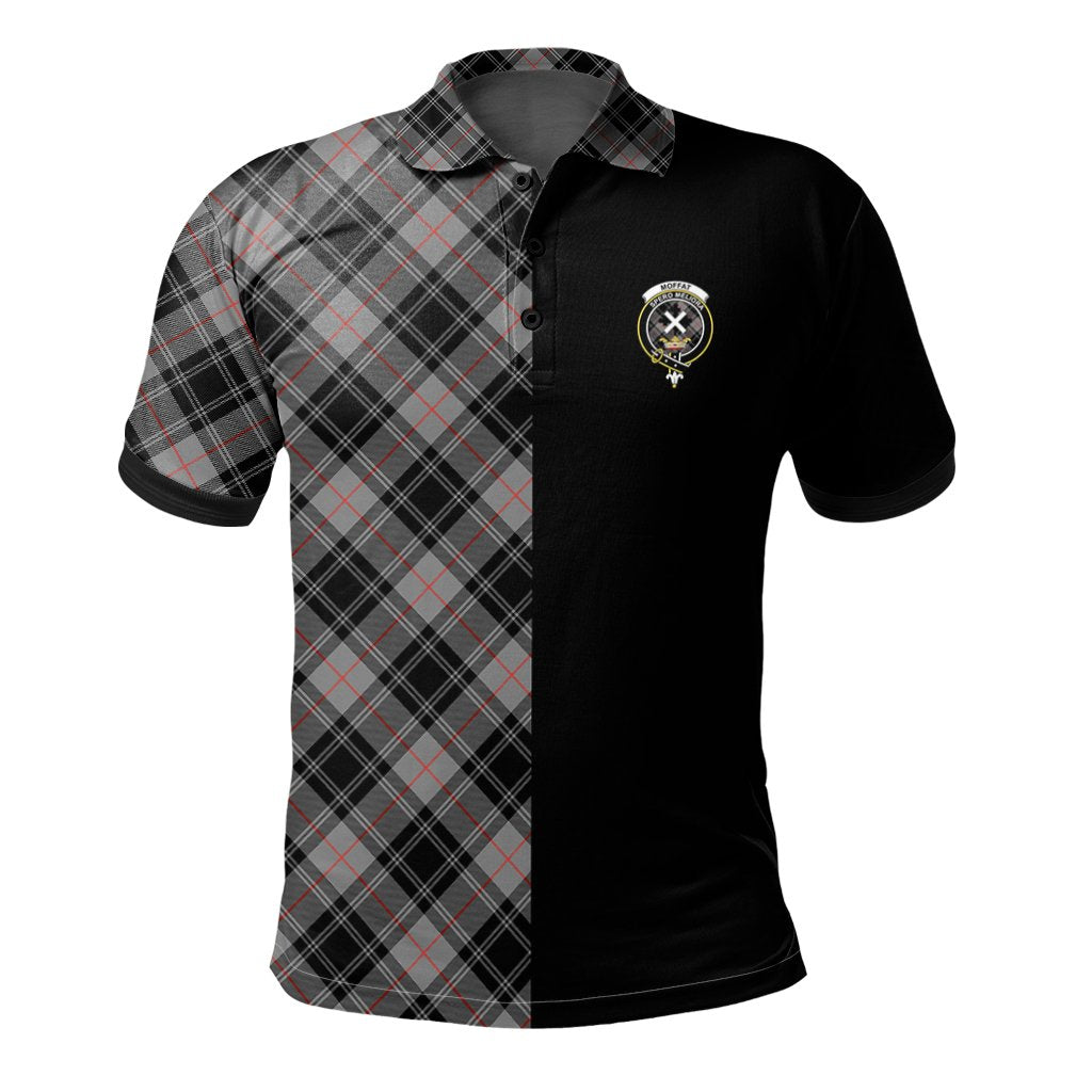 Moffat Modern Tartan Polo Shirt Half of Me - Cross Style