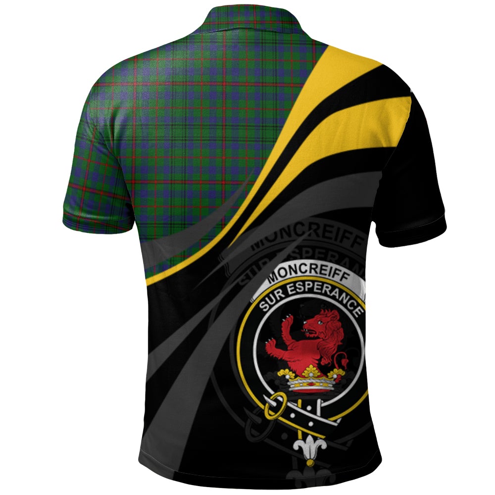 Moncrieff of Atholl Tartan Polo Shirt - Royal Coat Of Arms Style