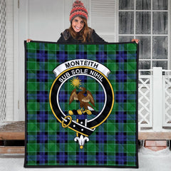 Monteith Tartan Crest Quilt