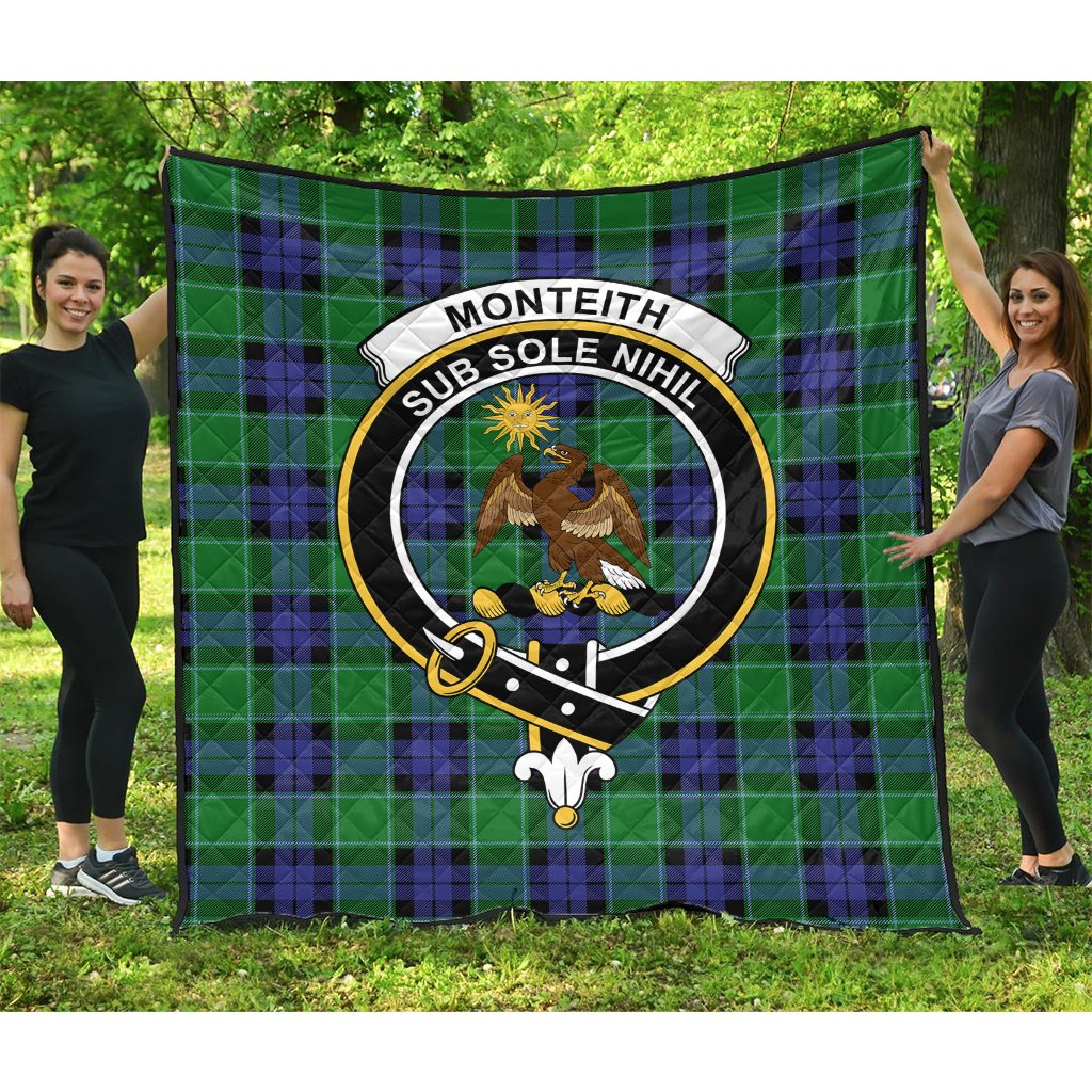 Monteith Tartan Crest Quilt