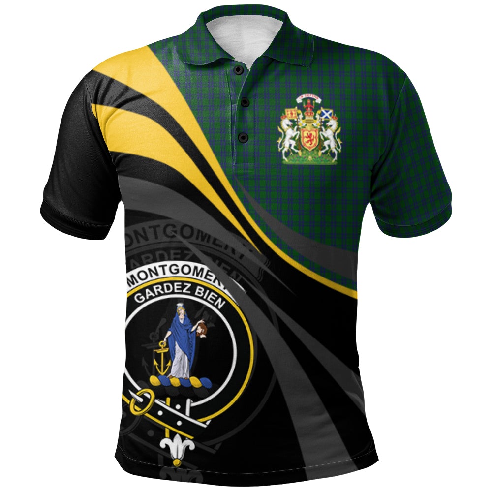 Montgomery Tartan Polo Shirt - Royal Coat Of Arms Style