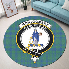 Montgomery Ancient Tartan Crest Round Rug