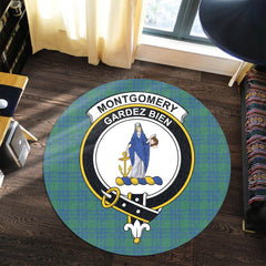 Montgomery Ancient Tartan Crest Round Rug