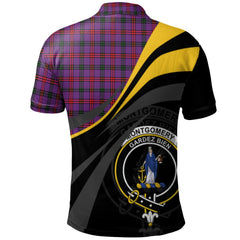 Montgomery Modern Tartan Polo Shirt - Royal Coat Of Arms Style