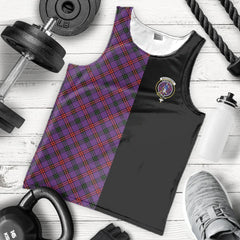 Montgomery Modern Tartan Crest Men's Tank Top - Cross Style