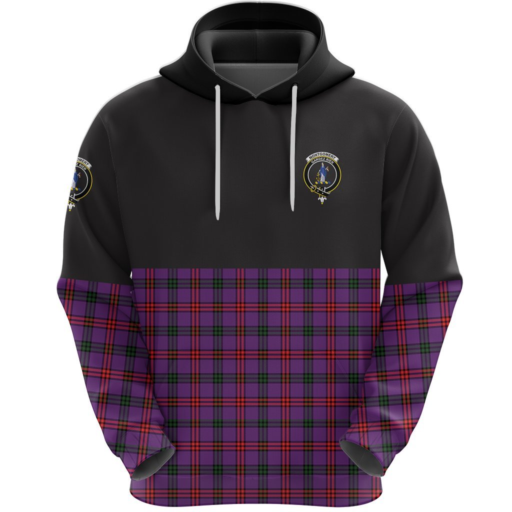 Montgomery Modern Clan Half Of Tartan Hoodie