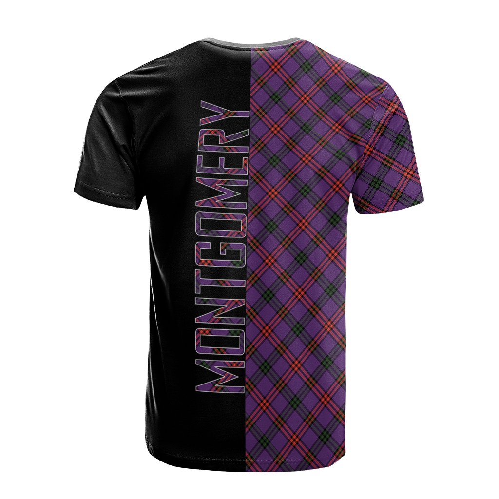 Montgomery Modern Tartan T-Shirt Half of Me - Cross Style