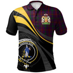 Montgomery of Eglinton Tartan Polo Shirt - Royal Coat Of Arms Style