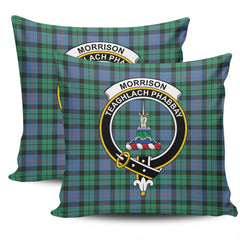 Scottish Morrison Ancient Tartan Crest Pillow Cover - Tartan Cushion Cover