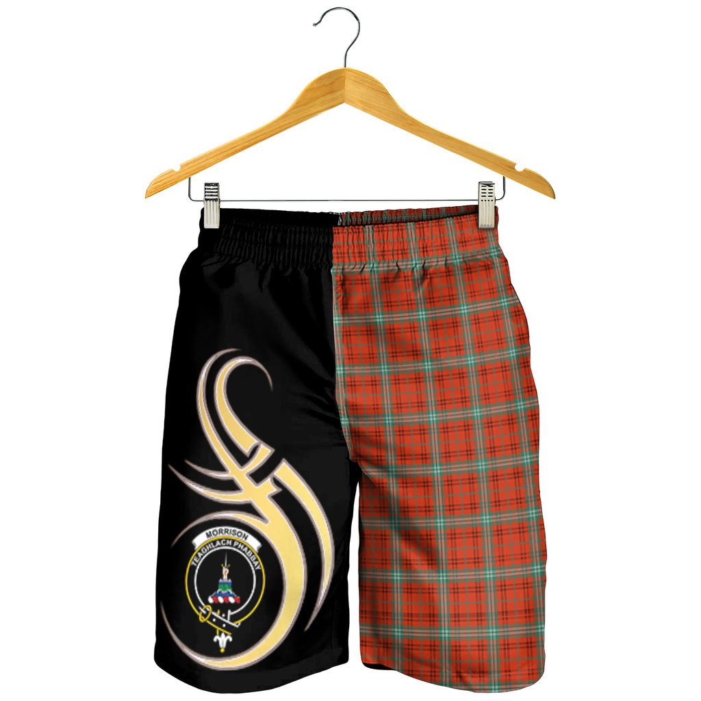 Morrison Red Ancient Tartan Crest Men's Short PM8