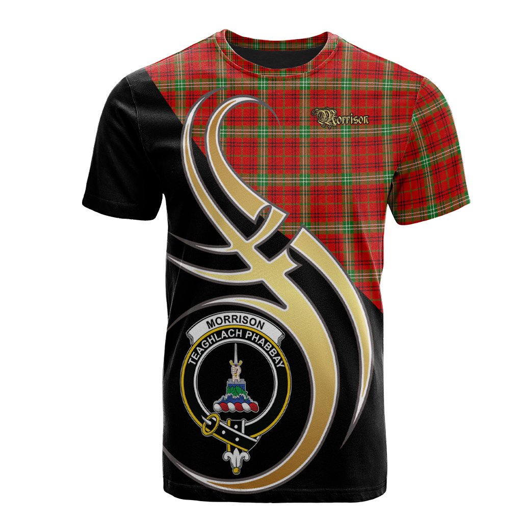 Morrison Red Modern Tartan T-shirt - Believe In Me Style