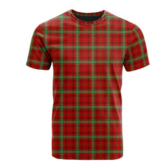 Morrison Red Modern Tartan T-Shirt