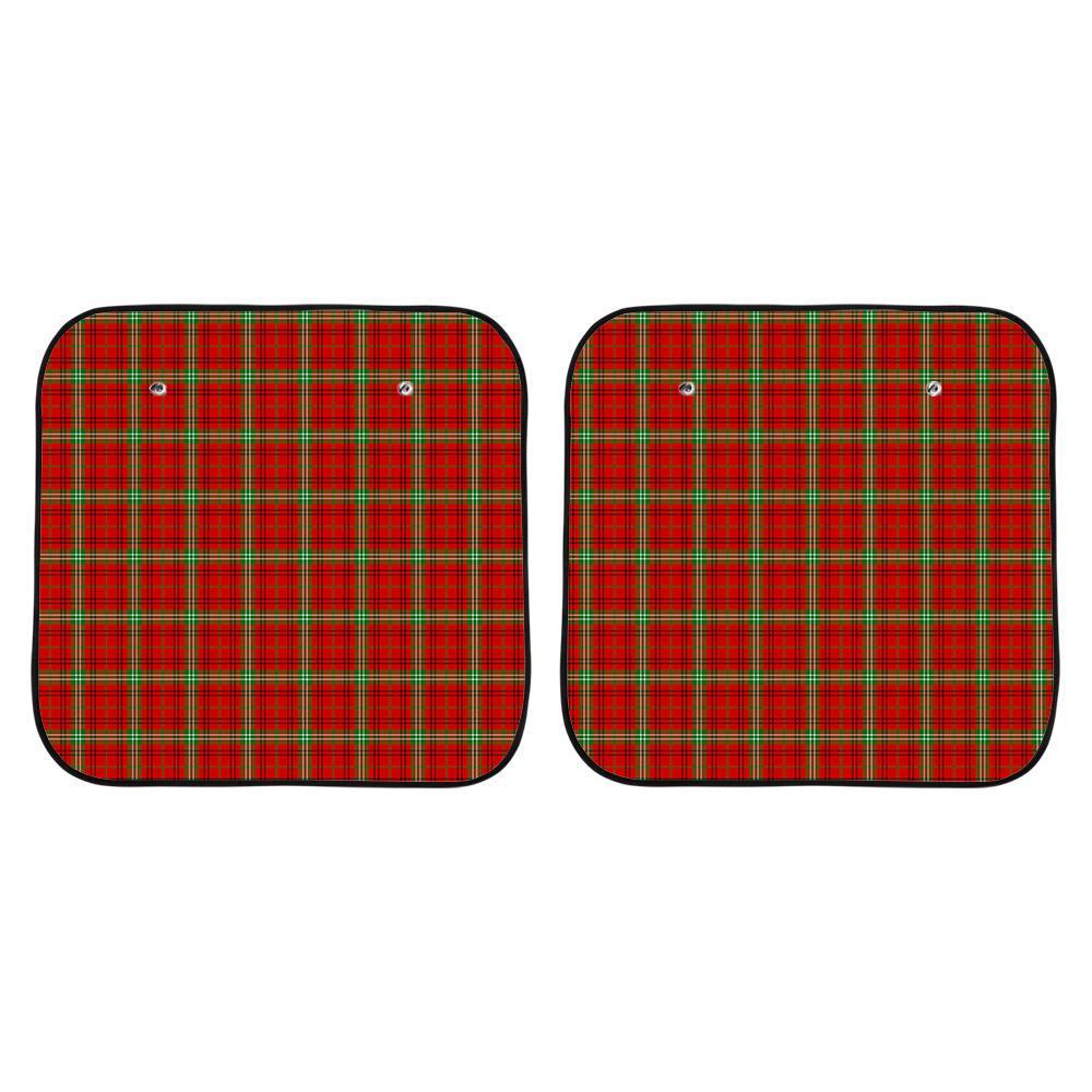 Morrison Red Modern Tartan Car Sun Shade - 2 Pieces