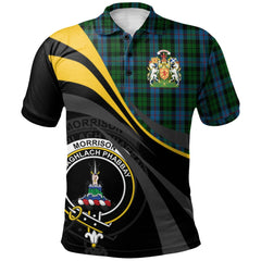 Morrison Society Tartan Polo Shirt - Royal Coat Of Arms Style