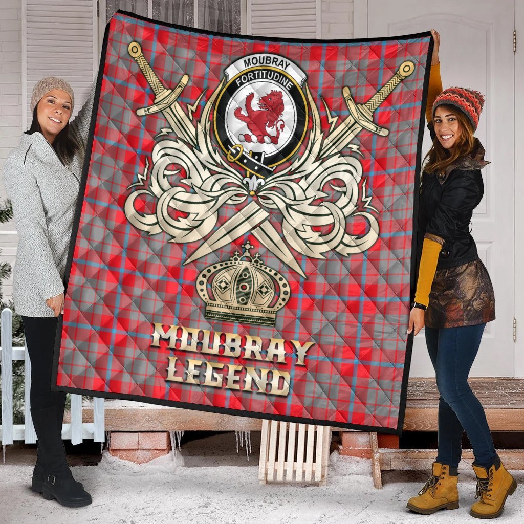 Moubray Tartan Crest Legend Gold Royal Premium Quilt
