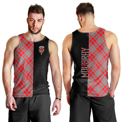 Moubray Tartan Crest Men's Tank Top - Cross Style