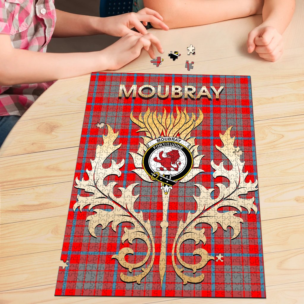Moubray Tartan Crest Thistle Jigsaw Puzzles