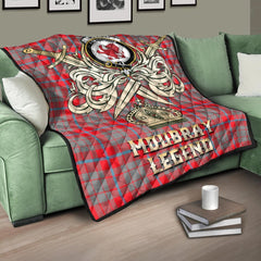 Moubray Tartan Crest Legend Gold Royal Premium Quilt