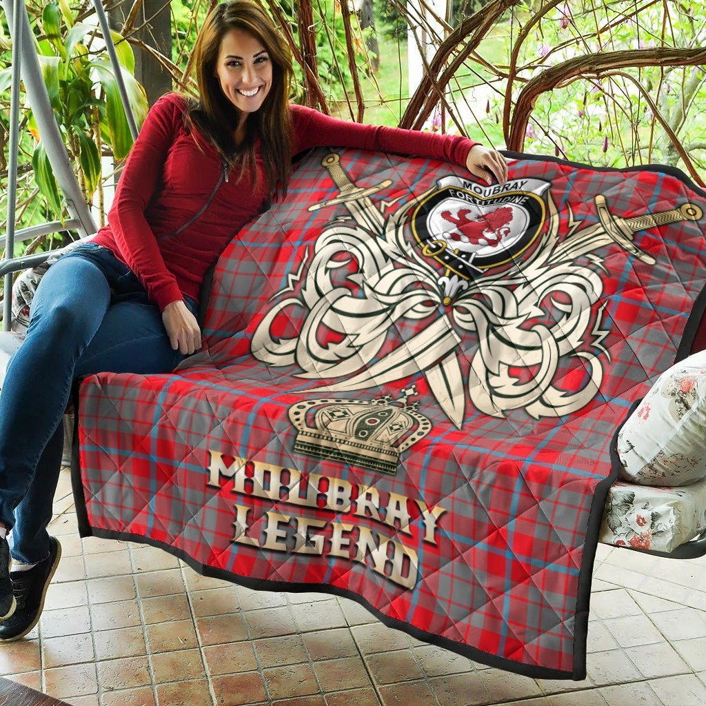 Moubray Tartan Crest Legend Gold Royal Premium Quilt