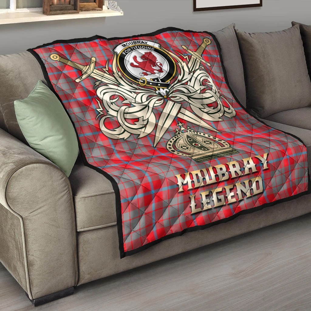 Moubray Tartan Crest Legend Gold Royal Premium Quilt