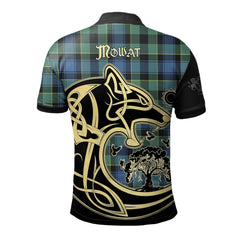 Mowat Tartan Polo Shirt Viking Wolf