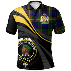 Muir Tartan Polo Shirt - Royal Coat Of Arms Style