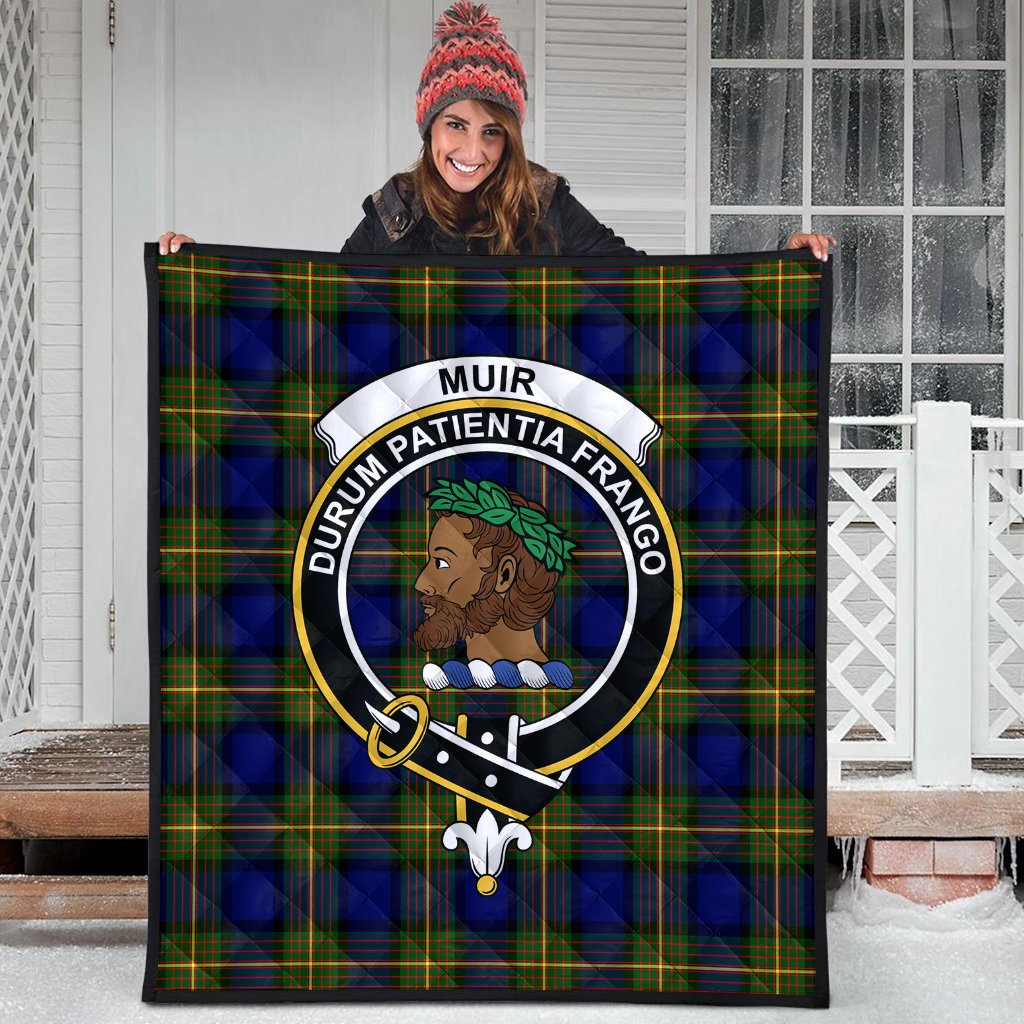 Muir Tartan Crest Quilt