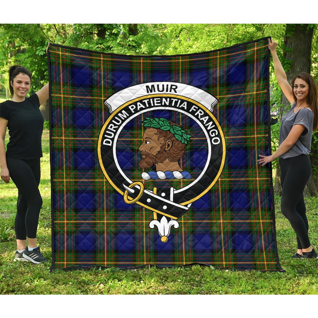 Muir Tartan Crest Quilt