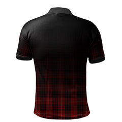 Munro Black and Red Tartan Polo Shirt - Alba Celtic Style