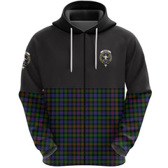 Murray of Atholl Modern Clan Half Of Tartan Zipper Hoodie