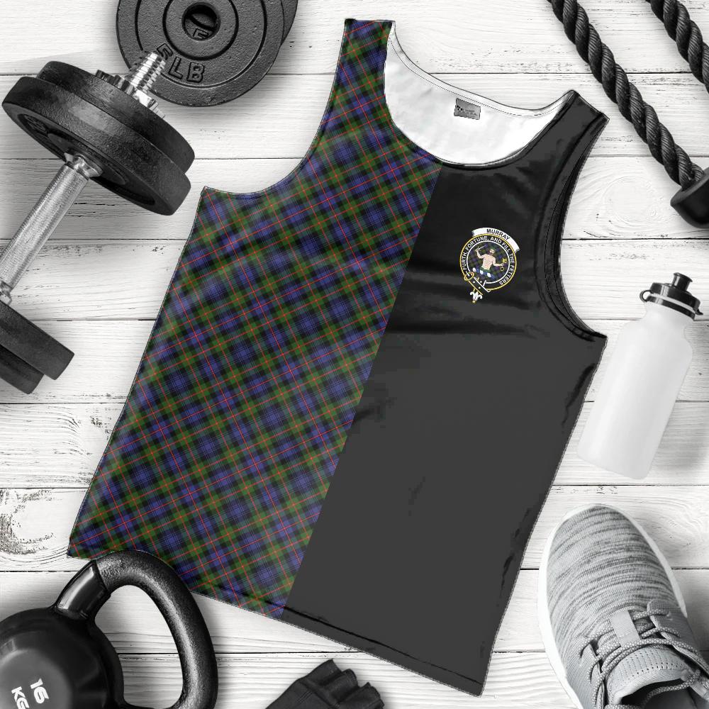 Murray of Atholl Modern Tartan Crest Men's Tank Top - Cross Style