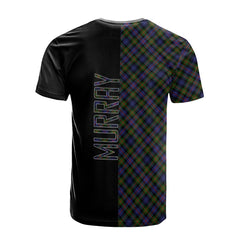 Murray of Atholl Modern Tartan T-Shirt Half of Me - Cross Style