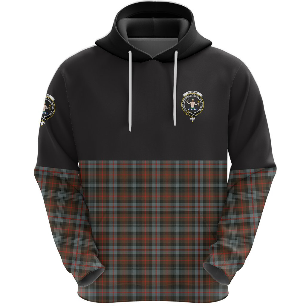 Murray of Atholl Weathered Clan Half Of Tartan Hoodie