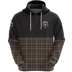 Murray of Atholl Weathered Clan Half Of Tartan Hoodie