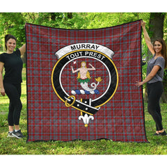 Murray of Polmaise Tartan Crest Quilt
