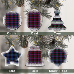 Nairn Tartan Christmas Ceramic Ornament - Snow Style